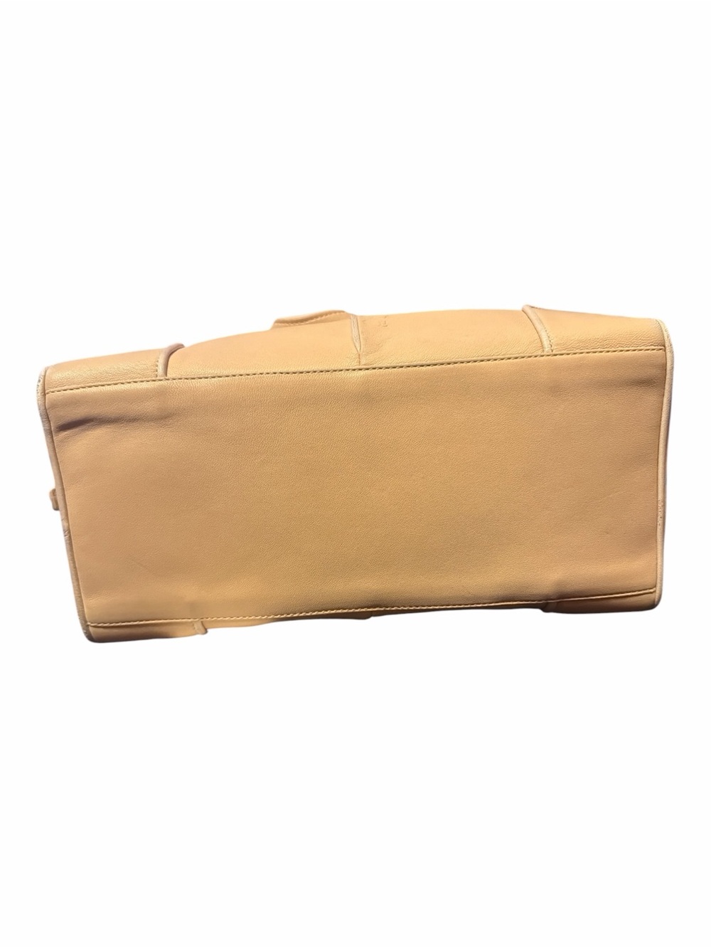 Authentic Vintage Loewe Beige Soft Nappa Leather Zip Tote Bag w/ Booklet - Picture 6 of 8